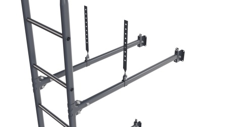 Фасадная лестница Borge, верхняя секция, L=2700 мм RAL 7024