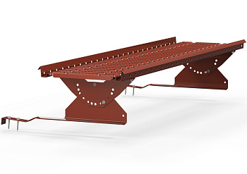 Кровельный мостик для натуральной черепицы Orima, KS8, L= 1210 мм 1 полотно, 2 опоры, крепёж RR 750