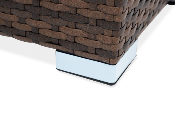 Кашпо для цветов Капучино, плетеное из искусственного ротанга цвет: коричневый