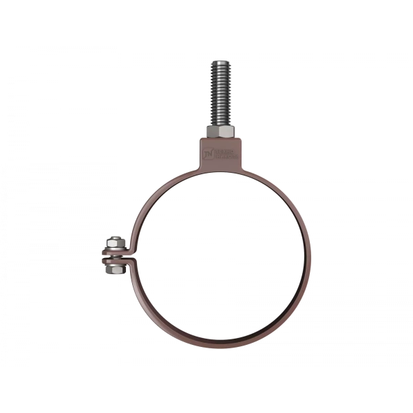 Хомут трубы, Технониколь пвх, стандарт Ø82 мм, цвет: коричневый