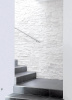Кварцит, 3D панель из камня, 350х180 мм, Modern White Quartz