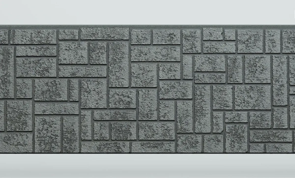 Панель FCS Simple под Камень, 15 мм, 360х1480 мм цвет: AA5113 графит