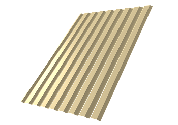 Профилированный лист GL C20 A, 0.45 мм, PE, RAL 1014