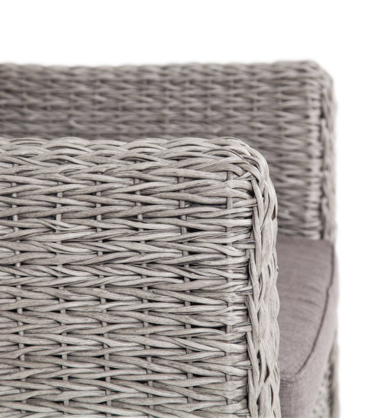 Кресло плетеное из искусственного ротанга гиацинт, Кальяри цвет: серый