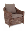 Кресло плетеное из искусственного ротанга, Кон Панна коричневый