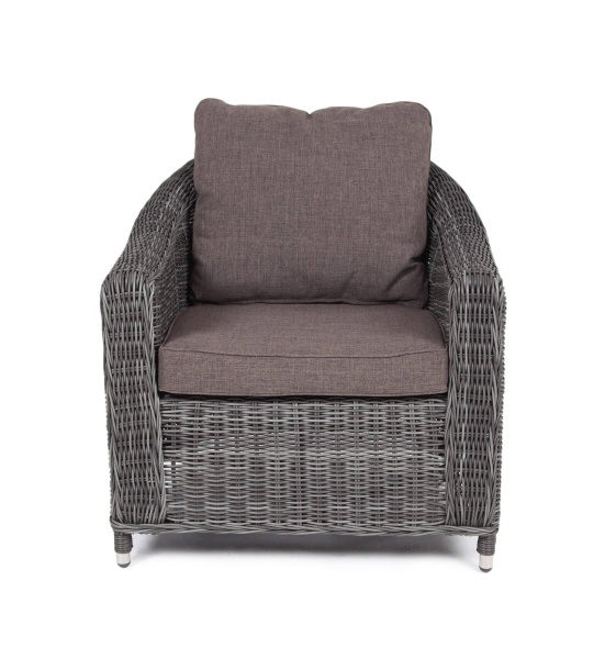 Кресло плетеное из искусственного ротанга, Кон Панна графит