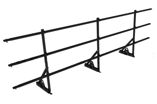 Ограждение кровельное для фальцевой кровли Roofsystems Prestige Next фальц, H=900 мм RAL 9005, L=3000 мм