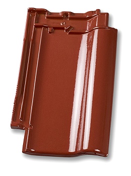 Керамическая черепица Nelskamp F 12, Красный глянцевый