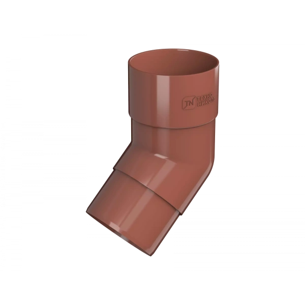 Колено трубы 108°, Технониколь пвх, стандарт Ø 82 мм, цвет: красный
