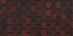 Битумная черепица Docke, Eurasia, Шестигранник цвет: красный, 3 м² / уп.