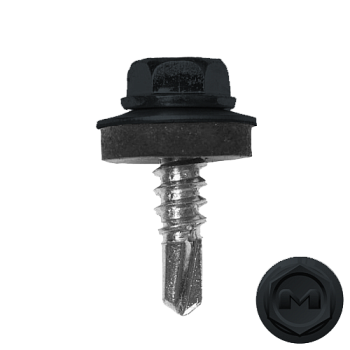 Саморез кровельный Daxmer 5.5х19 мм, сверло №3, RAL 7016, уп. 250 шт.