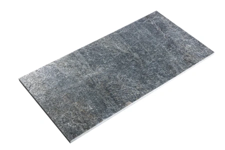 Кварцит, брашированный, 600x300 мм, 12 мм,  Brushed Silver Grey