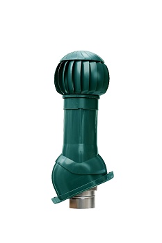 Комплект вентиляции Gervent для профлиста-21 125/ИЗ/160 мм зеленый