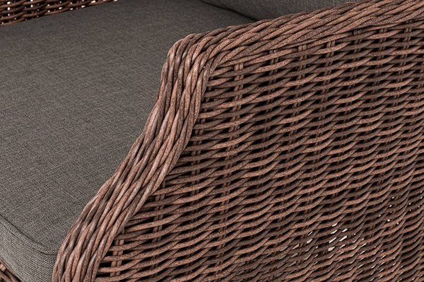 Стул плетеный из искусственного ротанга, Неаполь, цвет: коричневый