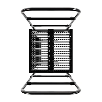 Площадка переходная Borge, высота поручня 1200, мостик 800х800 мм RAL 9005 matt