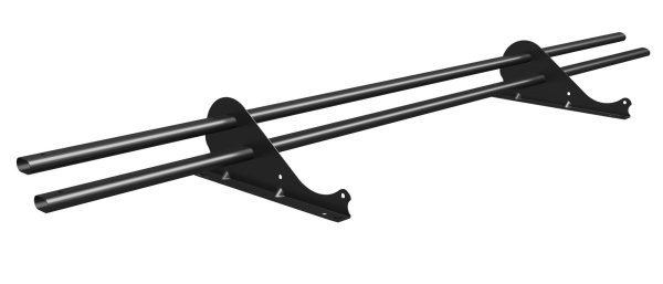 Снегозадержатель Grand Line Snow Kit универсальный, L=1000 мм, 2 опоры, 2 трубы, овал 42х21 мм RAL 9005