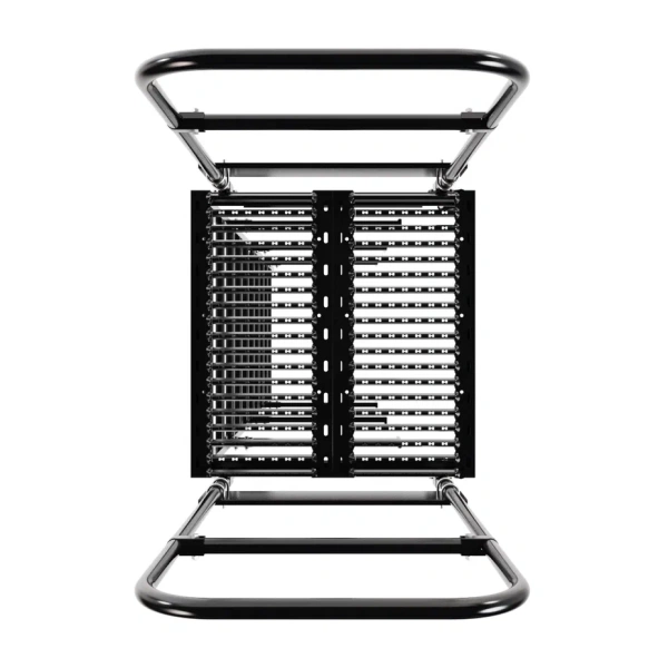 Площадка переходная Borge, высота поручня 1200, мостик 800х800 мм RAL 9005 matt