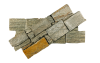 Кварцит, 3D панель из камня, 550х200 мм, Country Boston Blend