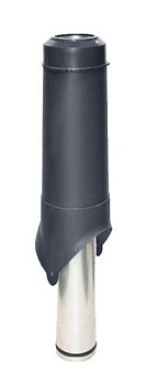 Вентиляционный выход Krovent Pipe-VT IS 125/700 мм серый