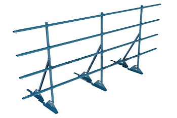 Ограждение кровельное для композитной черепицы Roofsystems Prestige композит, H=1200 мм RAL 5015, L=3000 мм