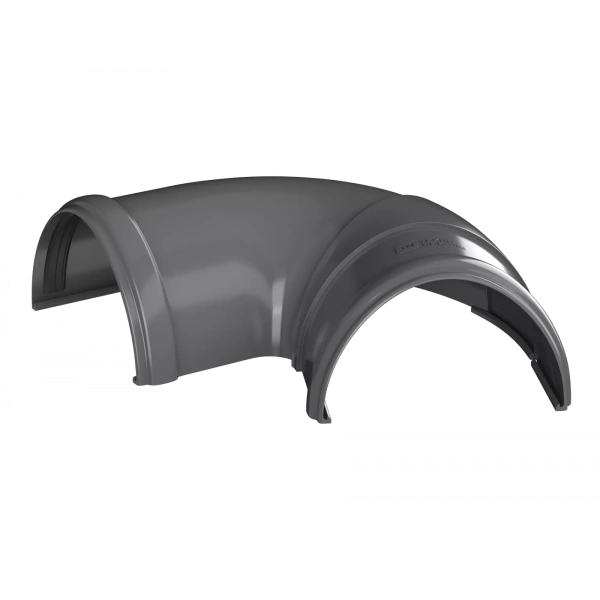 Угол желоба регулируемый 90°-150°, Технониколь пвх, стандарт Ø 125 мм, цвет: серый