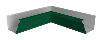 Угол желоба внутренний 90° Vortex Lite, Ø 130 мм, RAL 6005