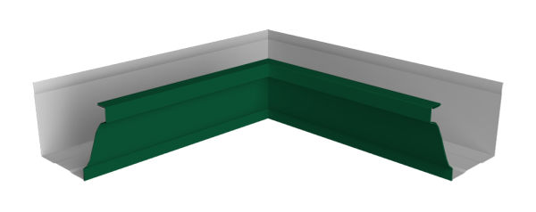 Угол желоба внутренний 90° Vortex Lite, Ø 130 мм, RAL 6005