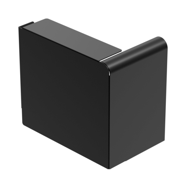 Угол внешний к лицевой планке, Galeco HIDDEN Ø125/70 х 80 мм, RAL 9005