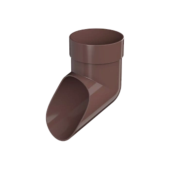 Слив трубы, Технониколь, оптима Ø80 мм, цвет: коричневый