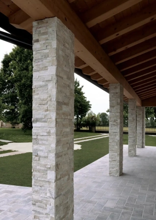 Кварцит, 3D панель из камня, 350х180 мм, Modern Beige Quartz