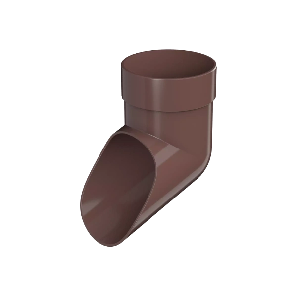 Слив трубы, Технониколь, оптима Ø80 мм, цвет: коричневый