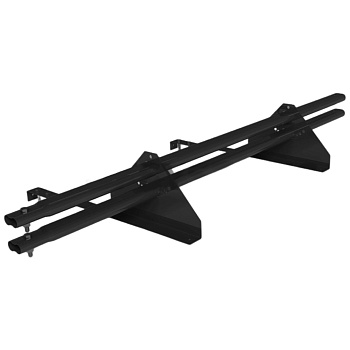 Снегозадержатель для натуральной черепицы Roofsystems Prestige натур, 2 опоры, 2 трубы, овал 45х25, L=1500 мм, RAL 7016