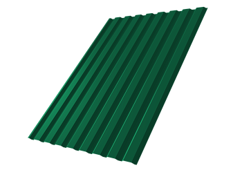 Профилированный лист GL C20 A, 0.5 мм, Satin Matt TX, RAL 6005 Профилированный лист GL C20 A, 0.5 мм, Satin Matt TX, RAL 6005