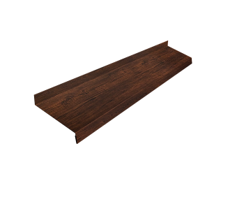 Отлив простой GL, 100 мм 0.45 мм, Print Premium, Cherry Wood Dark FTC, L=2000 мм