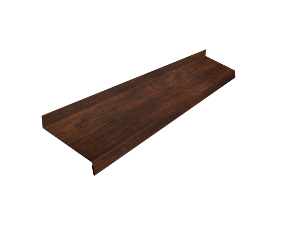 Отлив простой GL, 100 мм 0.45 мм, Print Premium, Cherry Wood Dark FTC, L=2000 мм