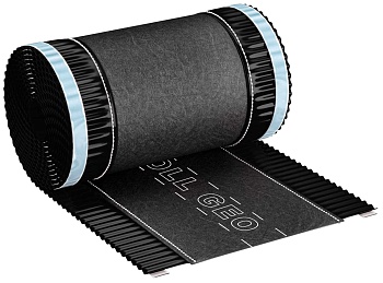 Аэроэлемент конька-хребта Eurovent ROLL GEO, 310х5000 мм, цвет: черный