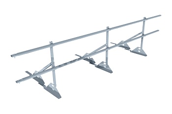 Ограждение кровельное для композитной черепицы Roofsystems Prestige композит, H=600 мм zinc, 3000 мм