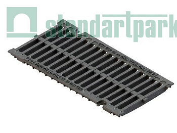 Решетка водоприемная Standartpark, Drive DN200, щелевая, чугунная, кл.C, арт: 253033