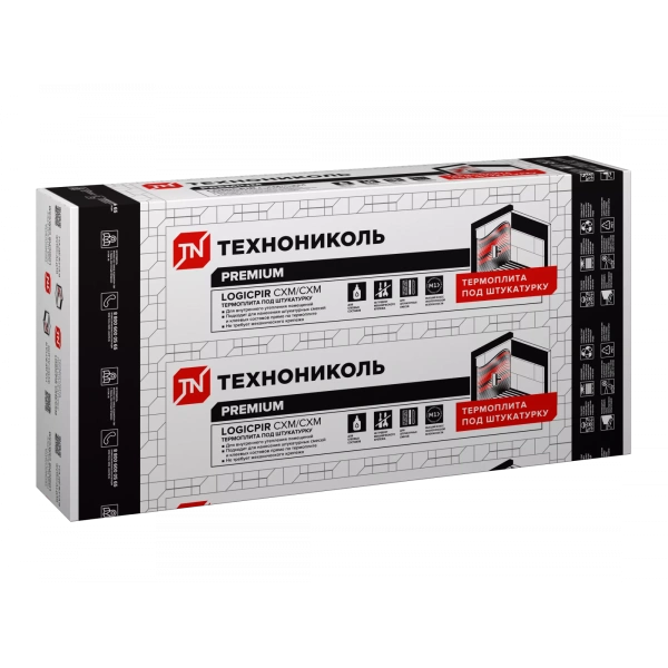 Технониколь, Logicpir СХМ/СХМ 1190х590х30 мм 5.616 м2, 0.16 м3