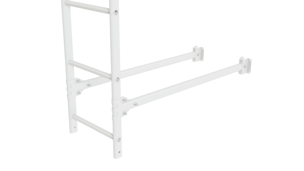 Фасадная лестница Borge, нижняя секция, L=2700 мм RAL 9003