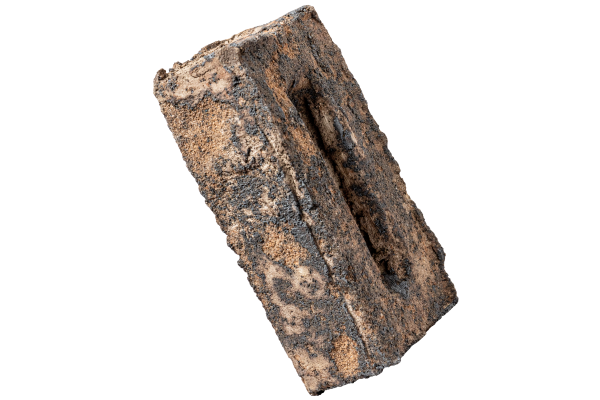 Кирпич ручной формовки Faber Jar Петровский штандарт полнотелый, цвет: коричнево-черный, под старину, М125, 215x102x65 мм