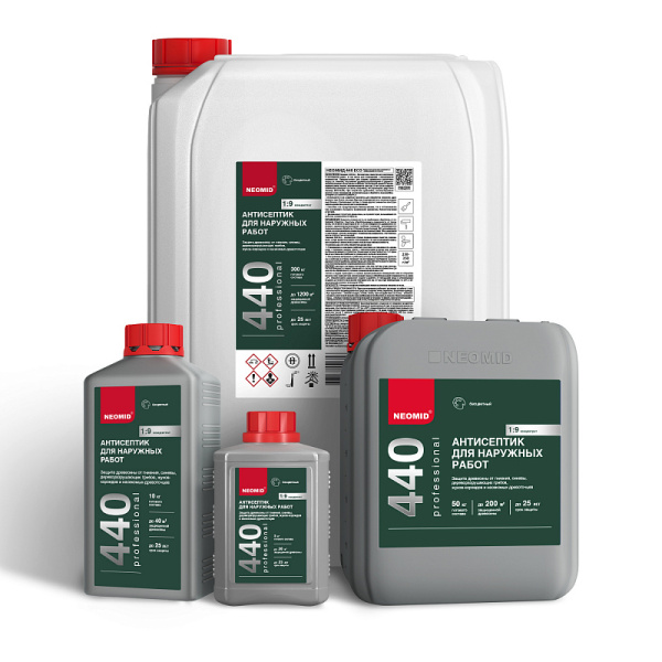 Неомид 440 Eco, антисептик для наружных работ, концентрат,  уп 1 кг