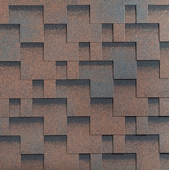 Битумная черепица, Katepal, Rocky цвет: медный отлив, 3 м² / уп.