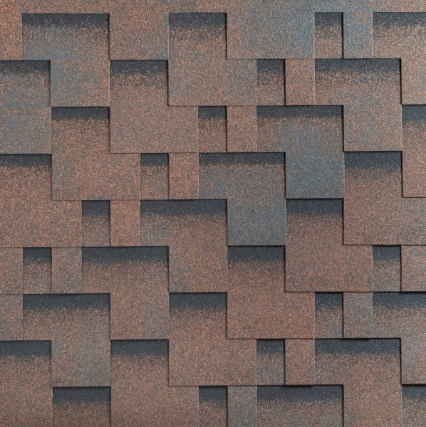 Битумная черепица, Katepal, Rocky цвет: медный отлив, 3 м² / уп.