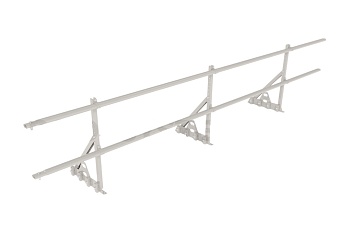 Ограждение кровельное для фальцевой кровли Roofsystems Prestige Master фальц, H=600 мм RAL 9003, L=3000 мм