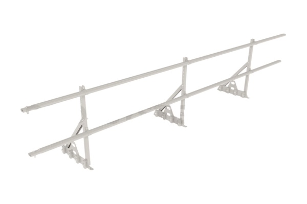 Ограждение кровельное для фальцевой кровли Roofsystems Prestige Master фальц, H=600 мм RAL 9003, L=3000 мм