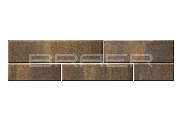 Тротуарная плитка Braer Домино 60 мм 280х120, 360х120, 480х120, 480х160, 640х160 мм, цвет: Color Mix Сафари