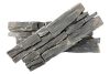 Сланец, 3D панель из камня, 550х200 мм, Country Black slate, 4 шт/уп