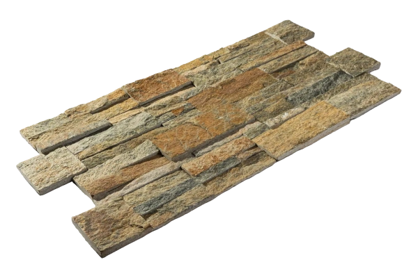 Кварцит, 3D панель из камня, 350х180 мм, Modern Multi Quartz