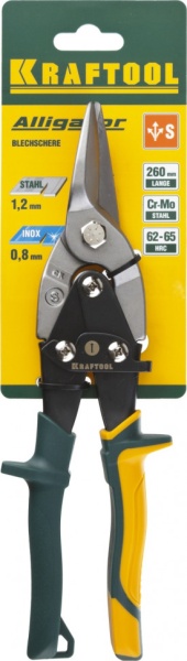 Ножницы Kraftool Alligator прямые, Cr-Mo, 260 мм